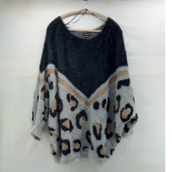 Mittoshop XL oversized extra soft leopard sweater - Picture 1 of 8